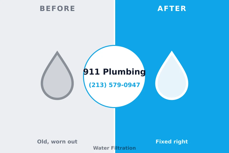 Before and after: plumbing repair Trumansburg, NY